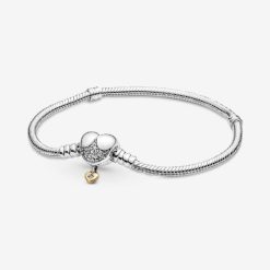 Disney Hart Sluiting Snake Chain Armband Pandora België