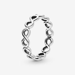 Eenvoudige Infinity Band Stapelen Pandora Belgie Ring