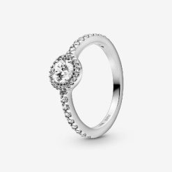 Klassieke Sparkle Halo Fashion Ring Pandora België