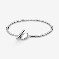 Momenten Hart Merk Pandora België T-bar Snake Chain Armband