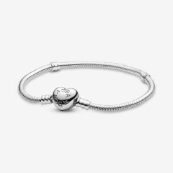 Momenten Hart Sluiting Slangenketting Armband Pandora België