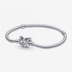 Momenten Vlindersluiting Snake Chain Armband Pandora België