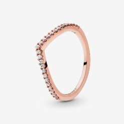 Rose Brand Pandora België Sprankelende Wishbone Ring
