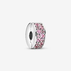 Roze Pave Clip Bedel Pandora België