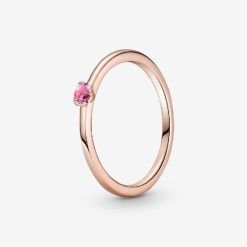 Roze Roze Solitaire Pandora België Ring