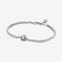 Sprankelende Halo Tennisarmband Pandora België