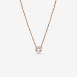 Sprankelende Hart Collier Ketting Pandora België